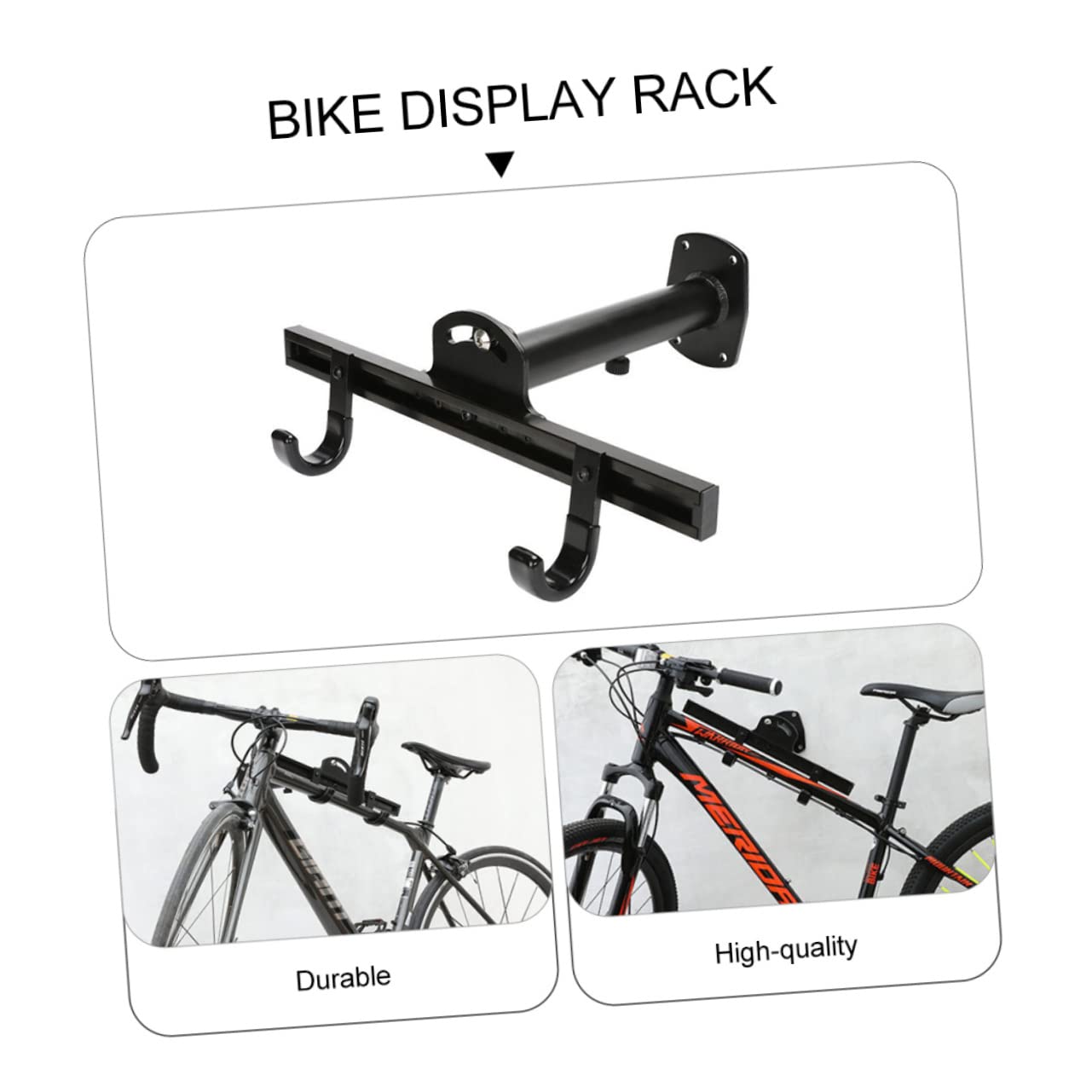 SUPVOX Bike Wall Hanger - Space Saving Bicycle Storage Rack for Garage & Home