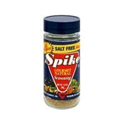 Spike Gourmet Natural Seasoning - Salt-Free Magic Seasoning Blend - 1.9 Oz (Pack of 2) - Perfect for Vegan, Keto & Gluten-Free Cooking - Enhance Soups, Salads & Meats