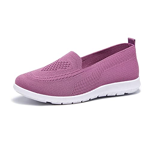 UGOSELEC Women's Slip-On Mesh Walking Shoes - Breathable Non-Slip Sneakers for Nurses, Lightweight Athletic Loafers for Work & Casual Wear | Perfect for Hospital Shifts, Walking & Daily Comfort