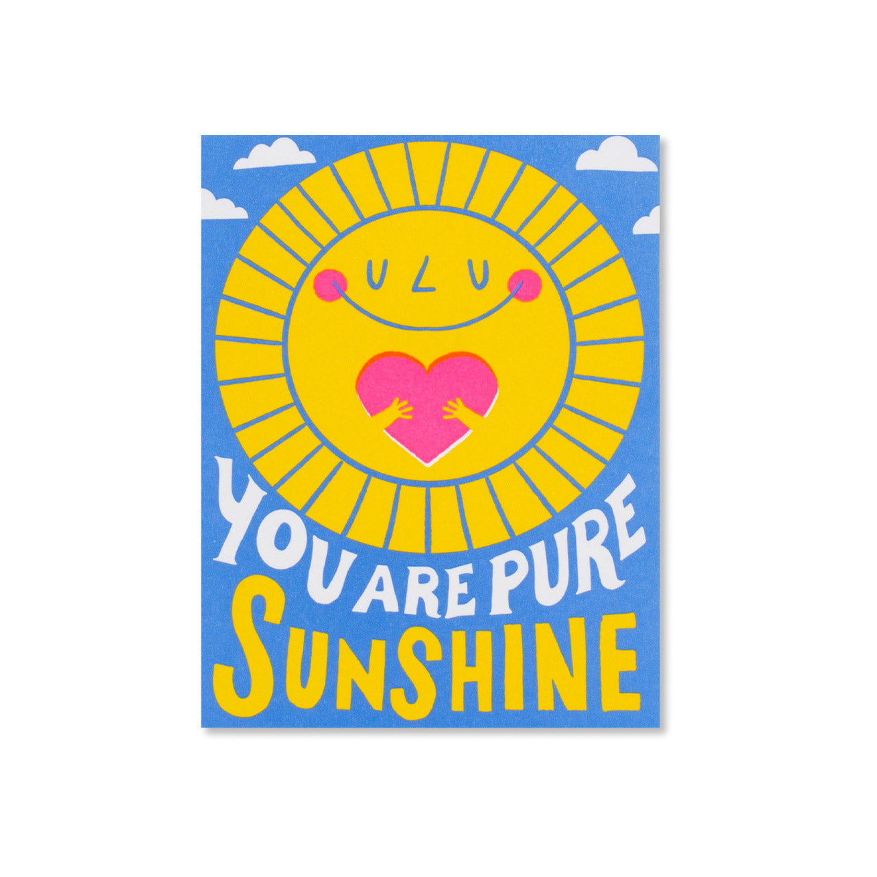 Pure Sunshine Greeting Card - Handmade Watercolor Floral Design - Perfect for Birthday, Thank You & Friendship Cards - Ideal for Special Occasions & Heartfelt Messages