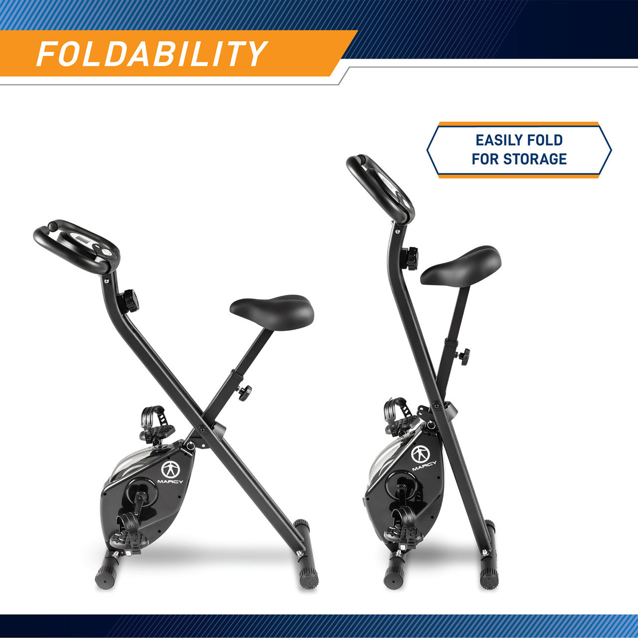 Marcy Foldable Bike in Black | NS 654 - Lightweight & Portable Commuter Bicycle for Urban Travel, Camping & Fitness | Perfect for City Riders & Outdoor Adventures