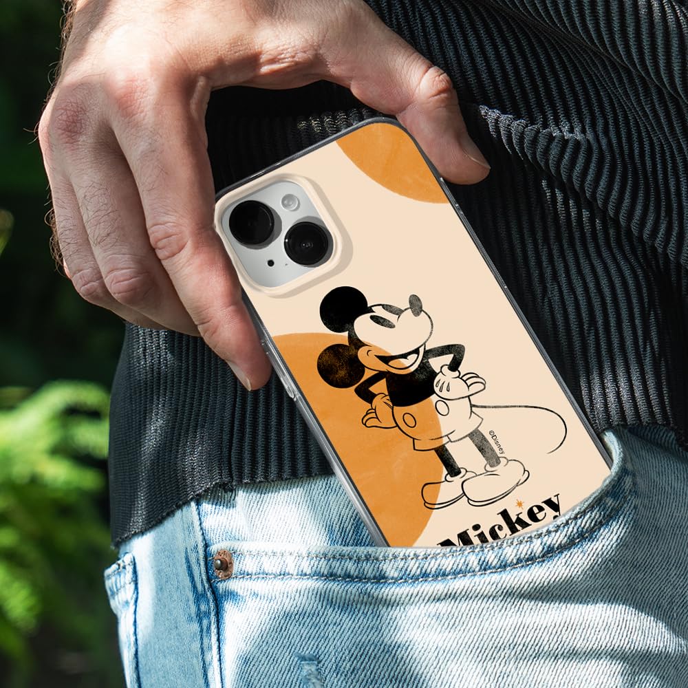 Original & Officially Licensed Disney Mickey Mouse iPhone 14 Case - Shockproof TPU Phone Cover with Precise Fit - Perfect for Everyday Use, Travel & Disney Fans