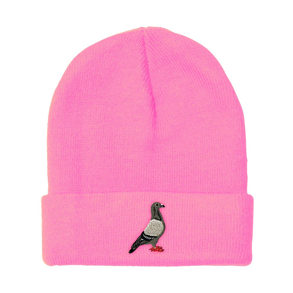 Custom Embroidered Pigeon B Beanies for Men & Women - Acrylic Winter Skull Cap Hat (One Size Fits All) - Perfect for Cold Weather, Outdoor Activities & Fashion Accessories