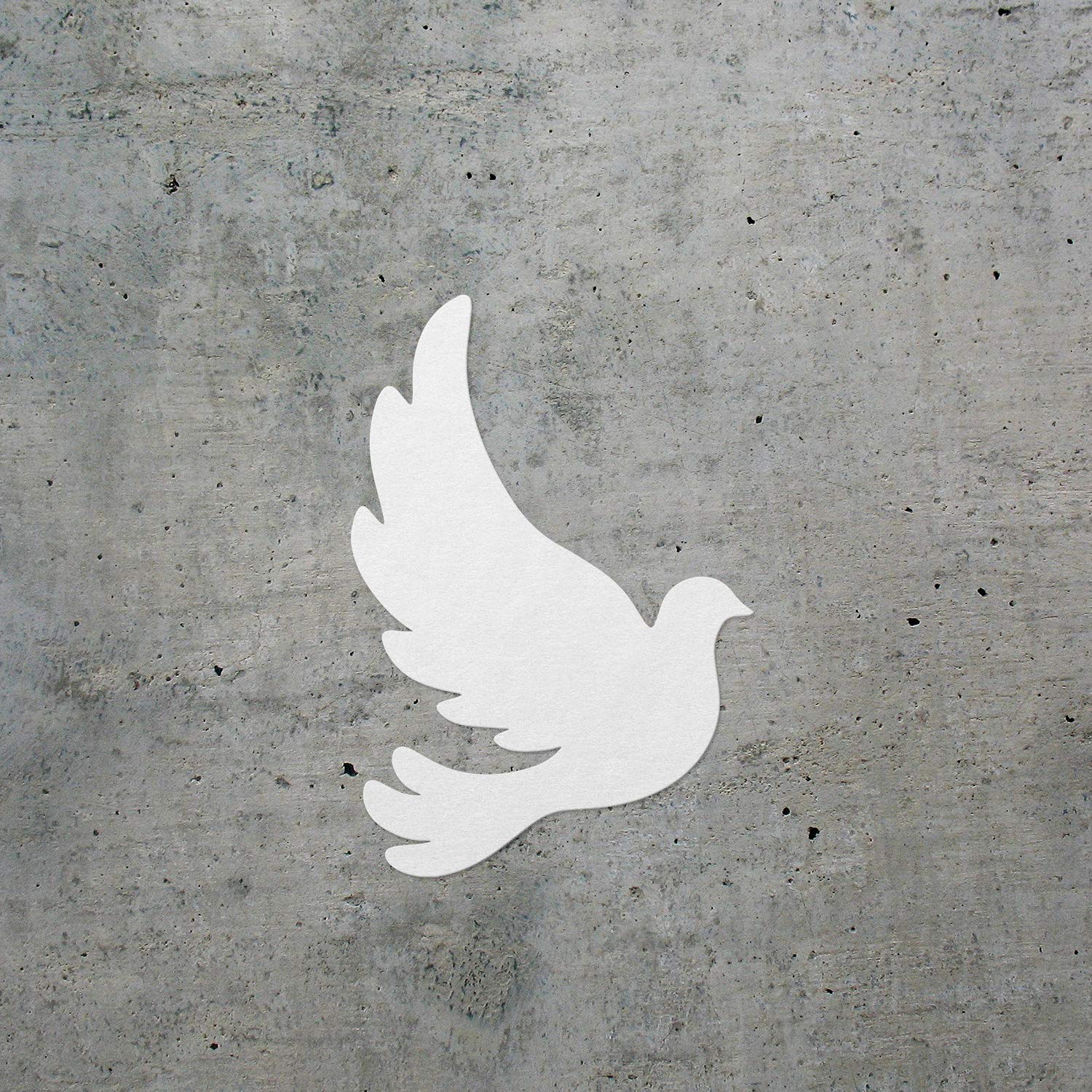 Premium Waterproof Vinyl Decal Stickers - Set of 2 White Dove Silhouette Designs for Laptop, Phone, Helmet, Car Window, Mug & Wall Decor - Perfect for Home, Office, Gift Giving & DIY Craft Projects