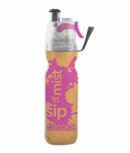 O2COOL ArcticSqueeze® 20oz Insulated Water Bottle with Mist & Sip Technology - Keep Drinks Cold for Hours, Perfect for Hiking, Gym & Outdoor Activities
