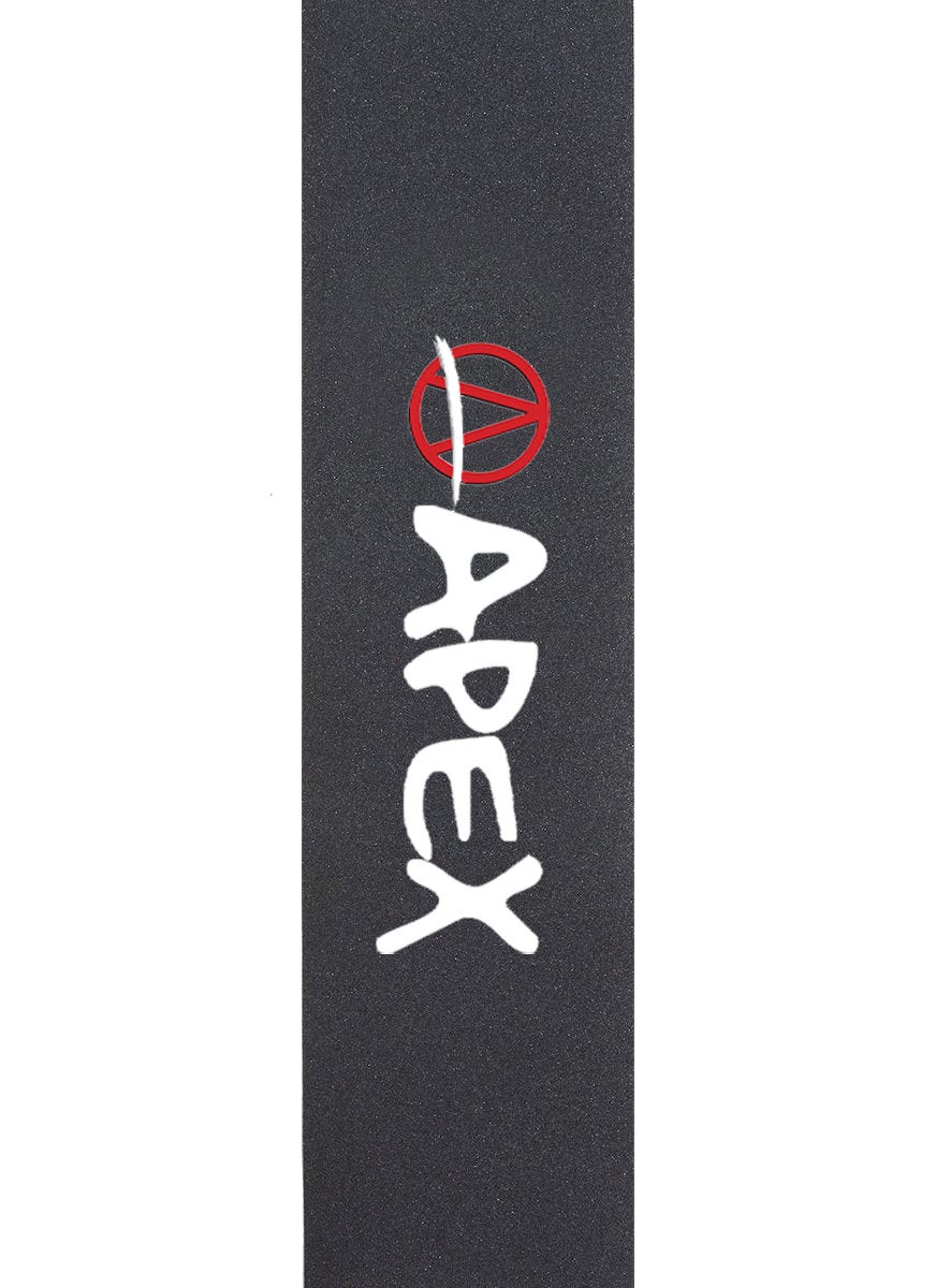Apex Premium Skateboard Grip Tape with Custom Painted Logo - Non-Slip Deck Traction for Skateboards, Longboards & Cruisers - Perfect for Street Skating, Tricks & Commuting
