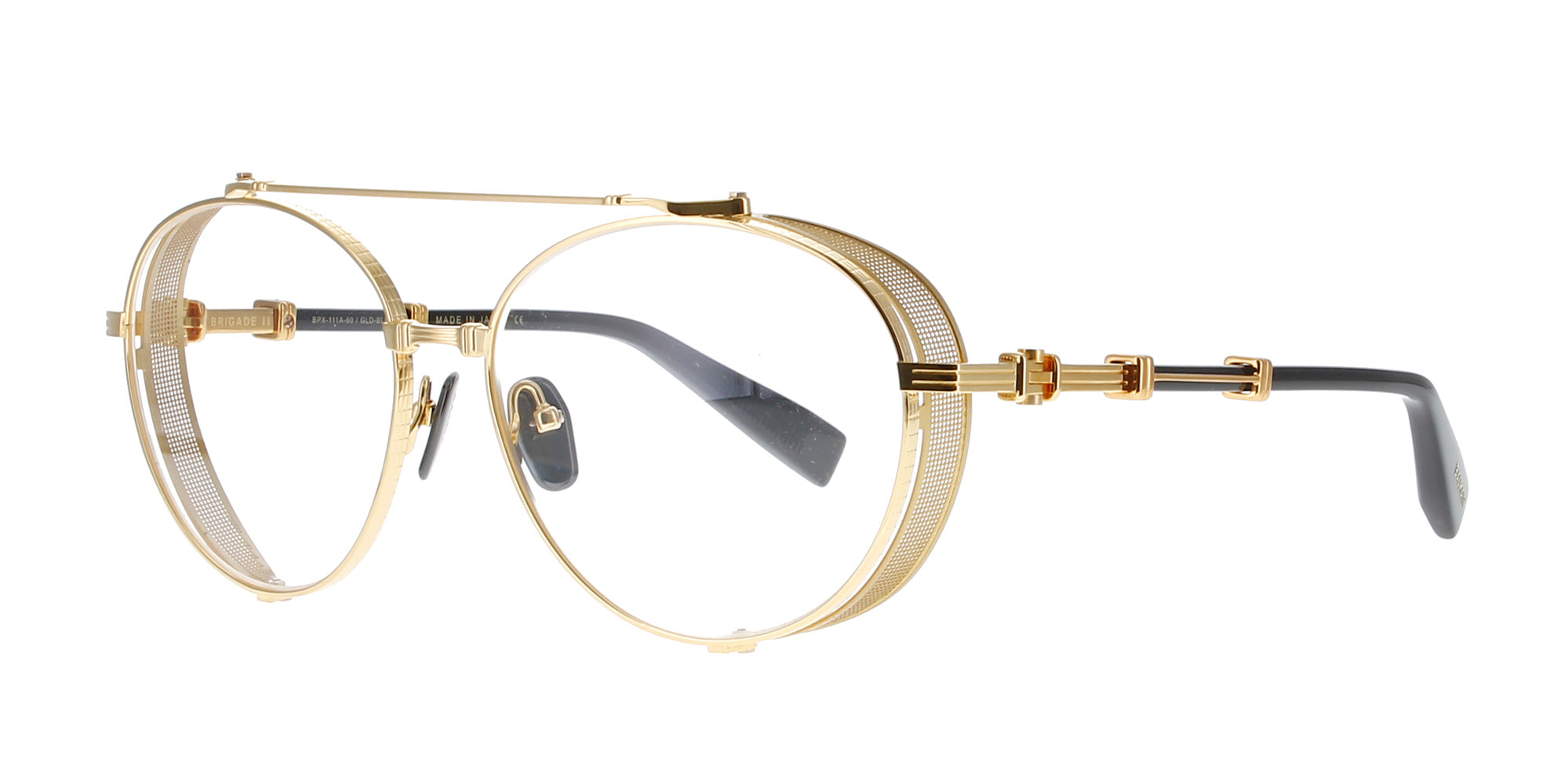 Balmain Brigade II BPX111 Luxury Sunglasses for Men & Women - UV Protection, Polarized Lenses, Fashionable Designer Shades for Driving, Beach, and Outdoor Activities