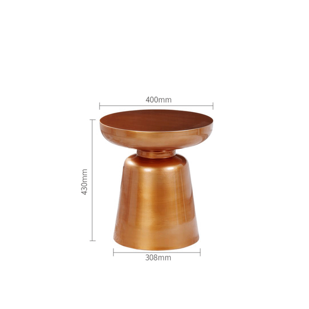 Stylish Bronze Ringer Side Table - Perfect for Living Room, Bedroom & Office Decor
