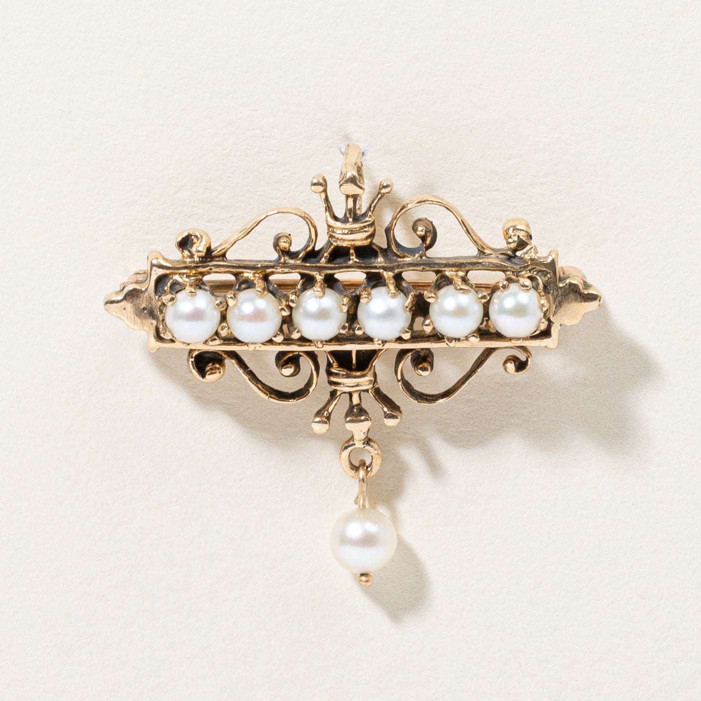 Vintage Pearl Pendant & Brooch - Elegant Jewelry for Women, Antique Pearl Necklace & Brooch Set, Perfect for Weddings, Parties & Special Occasions
