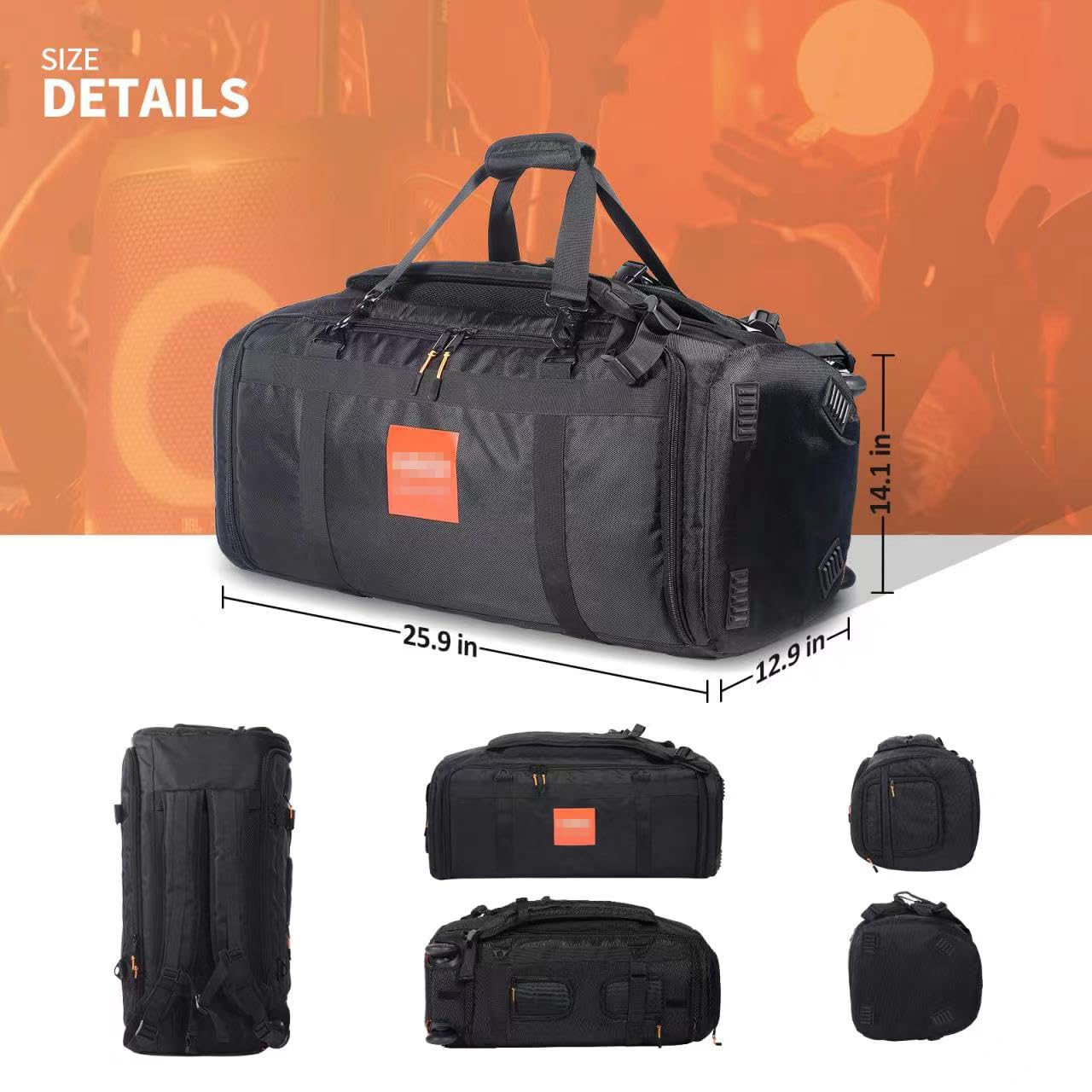 JBL PartyBox 310 Speaker Travel Case - Waterproof Portable Carry Bag Backpack for JBL PartyBox Series Speakers - Perfect for Travel, Outdoor Parties & Music Events (Black)