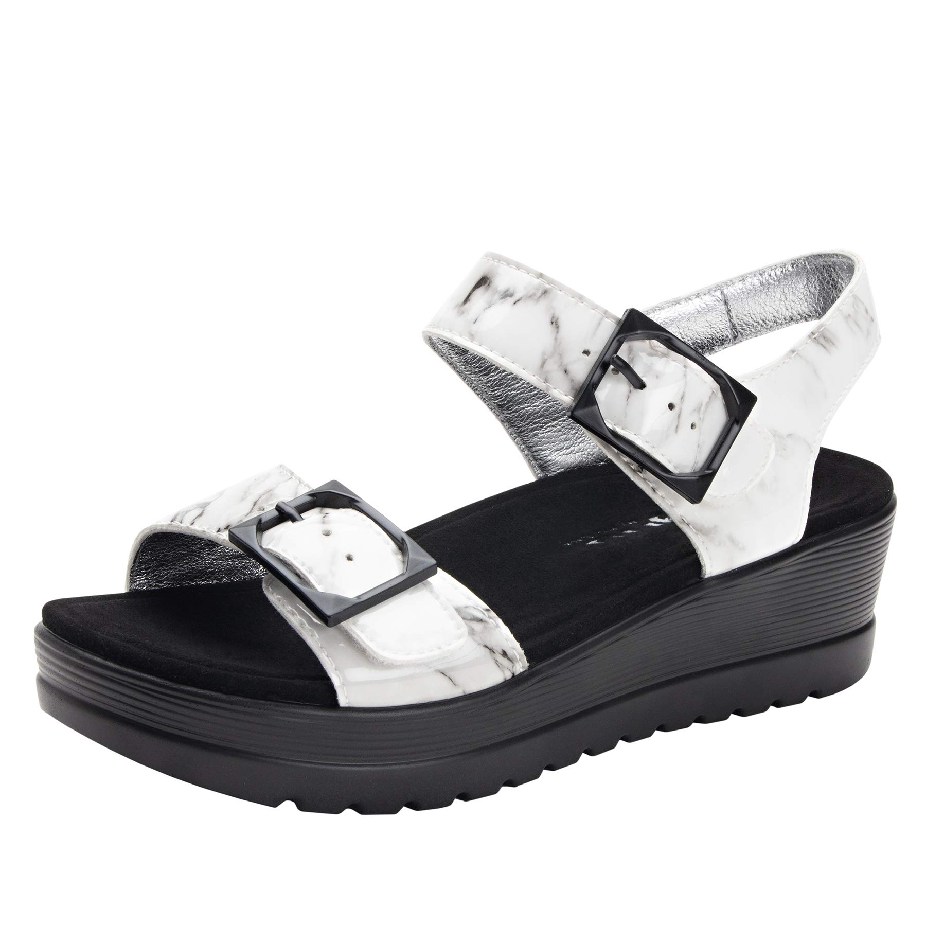 Alegria Morgyn Women's Comfort Sandals with Arch Support - Lightweight & Slip-Resistant for Walking, Travel & Outdoor Activities