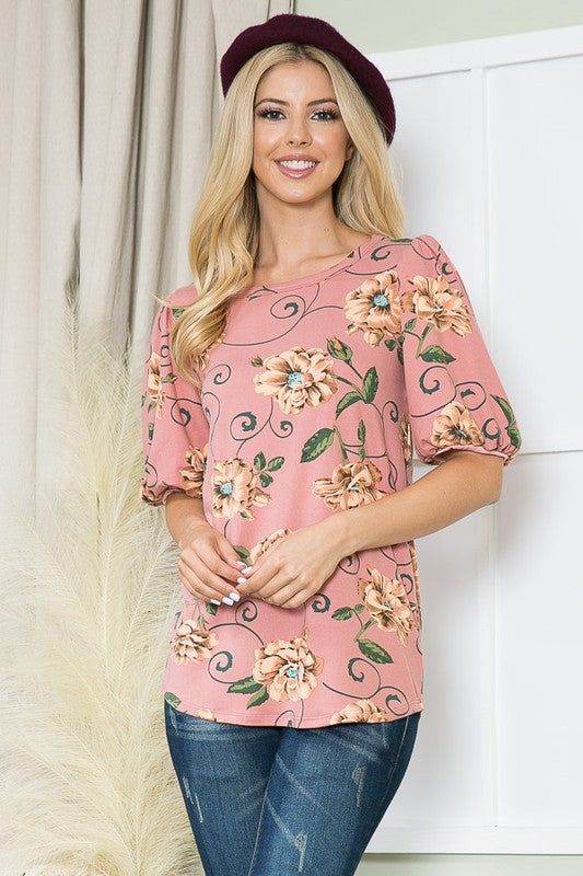 Stylish Bubble Sleeve Knit Jersey Top for Women - Trendy Casual & Party Wear - Perfect for Date Nights, Office Outfits & Weekend Brunch
