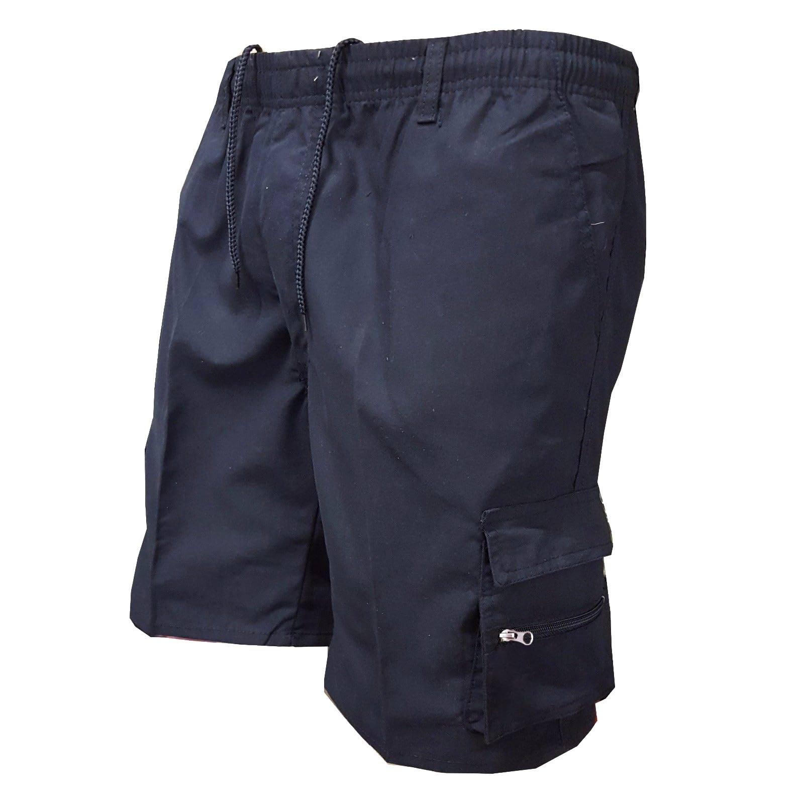 **Men's Cargo Shorts - Relaxed Fit Summer Shorts with Multiple Pockets, Elastic Waist & Drawstring - Plus Size Available - Perfect for Hiking, Travel & Outdoor Activities**