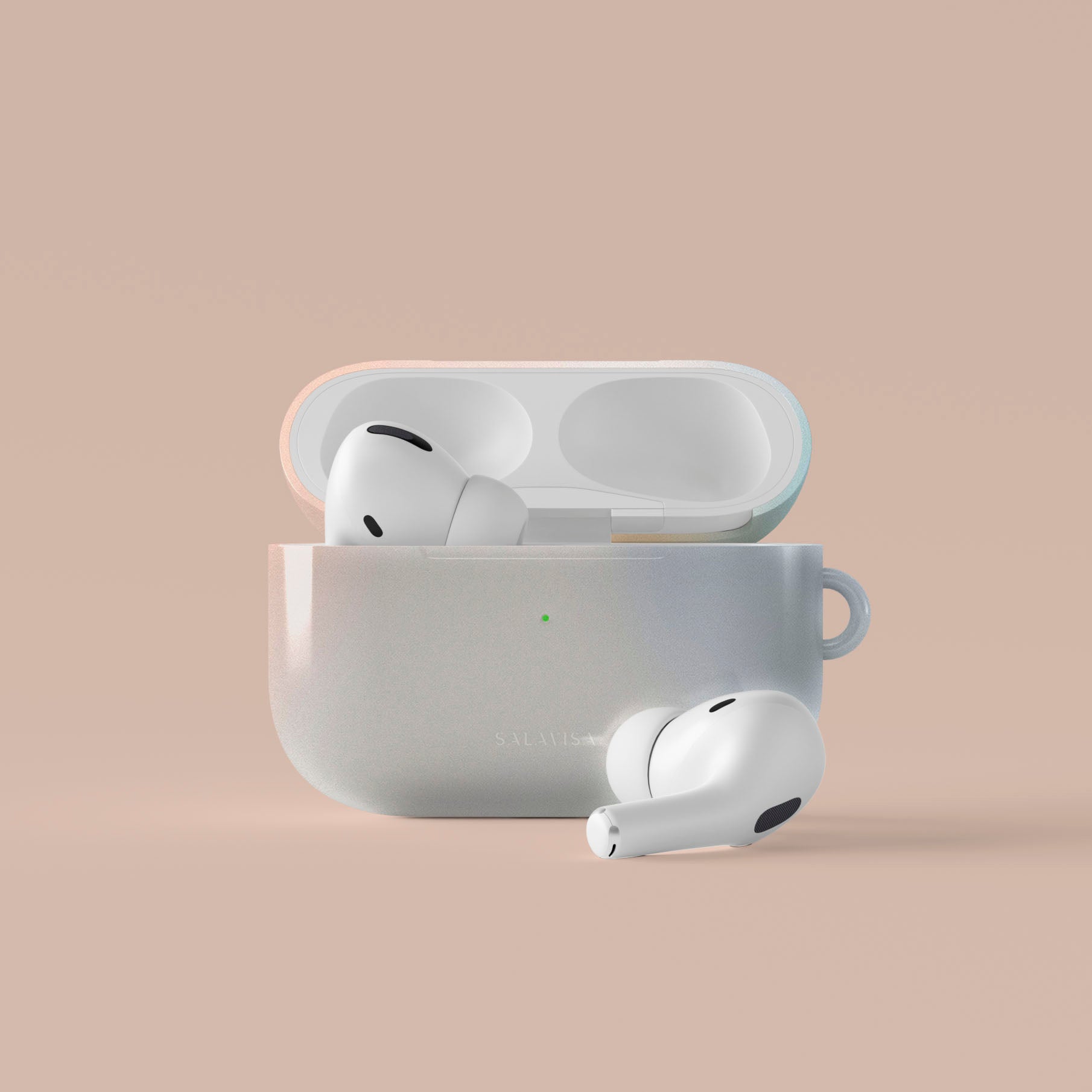 Pastel Pink AirPods Case - Cute & Protective Cover for AirPods 1/2/3 & Pro - Soft Silicone Case with Keychain for Girls, Women - Perfect for School, Work, Travel & Daily Use