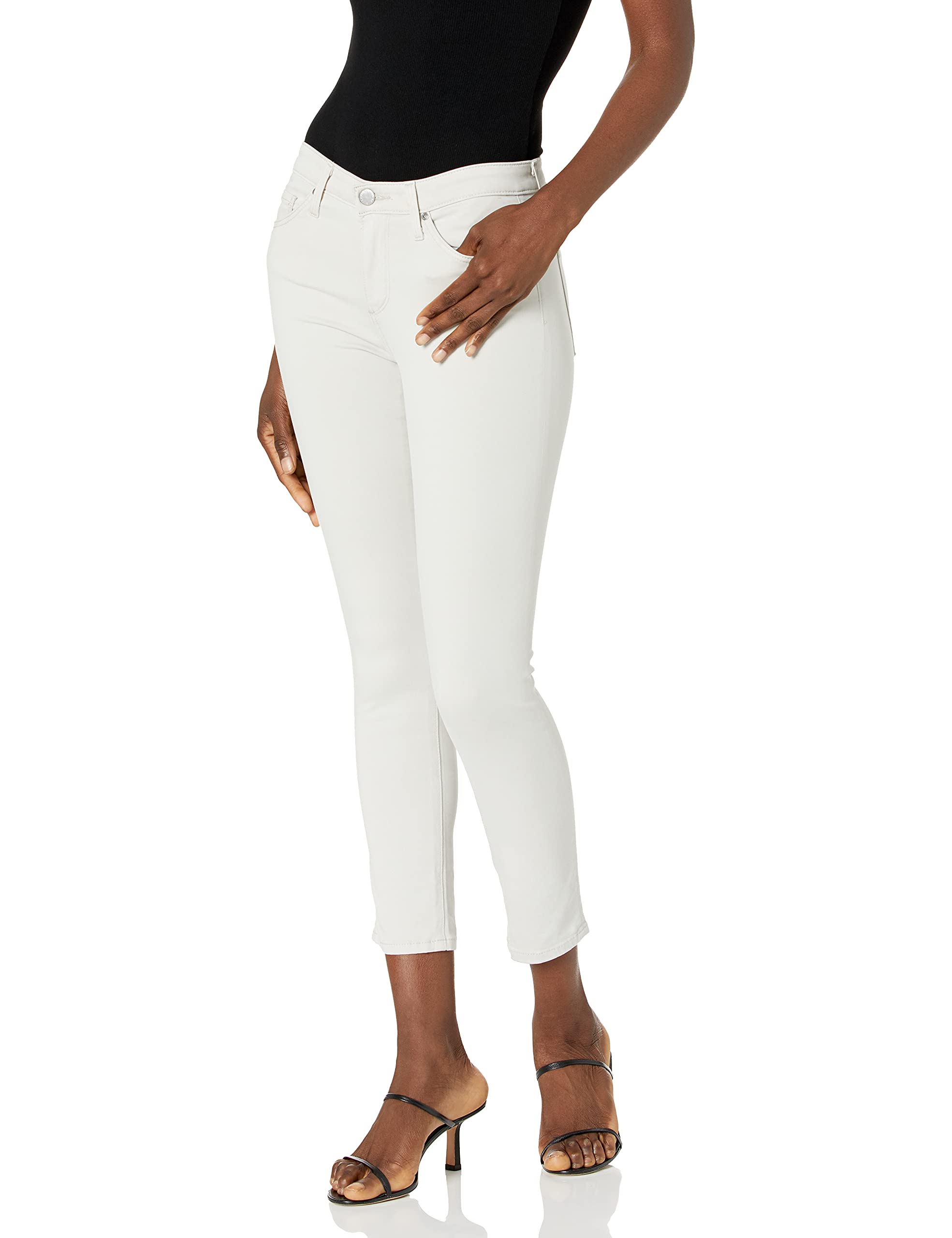 Women's Prima Mid Rise Cigarette Crop Jean - Slim Fit Stretch Denim Pants for Casual & Work Wear | Perfect for Office, Outings & Everyday Style