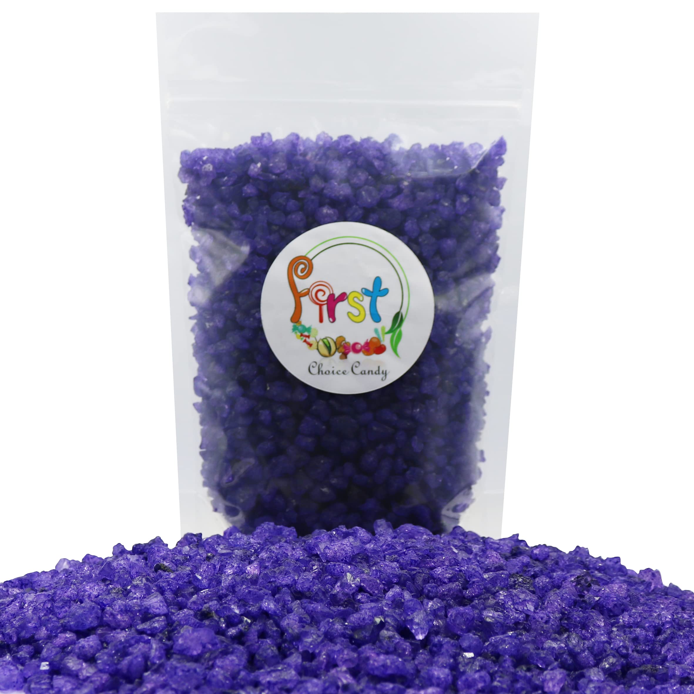 Purple Grape Rock Candy Crystals 2lb Bulk - Perfect for Baking & Party Decor