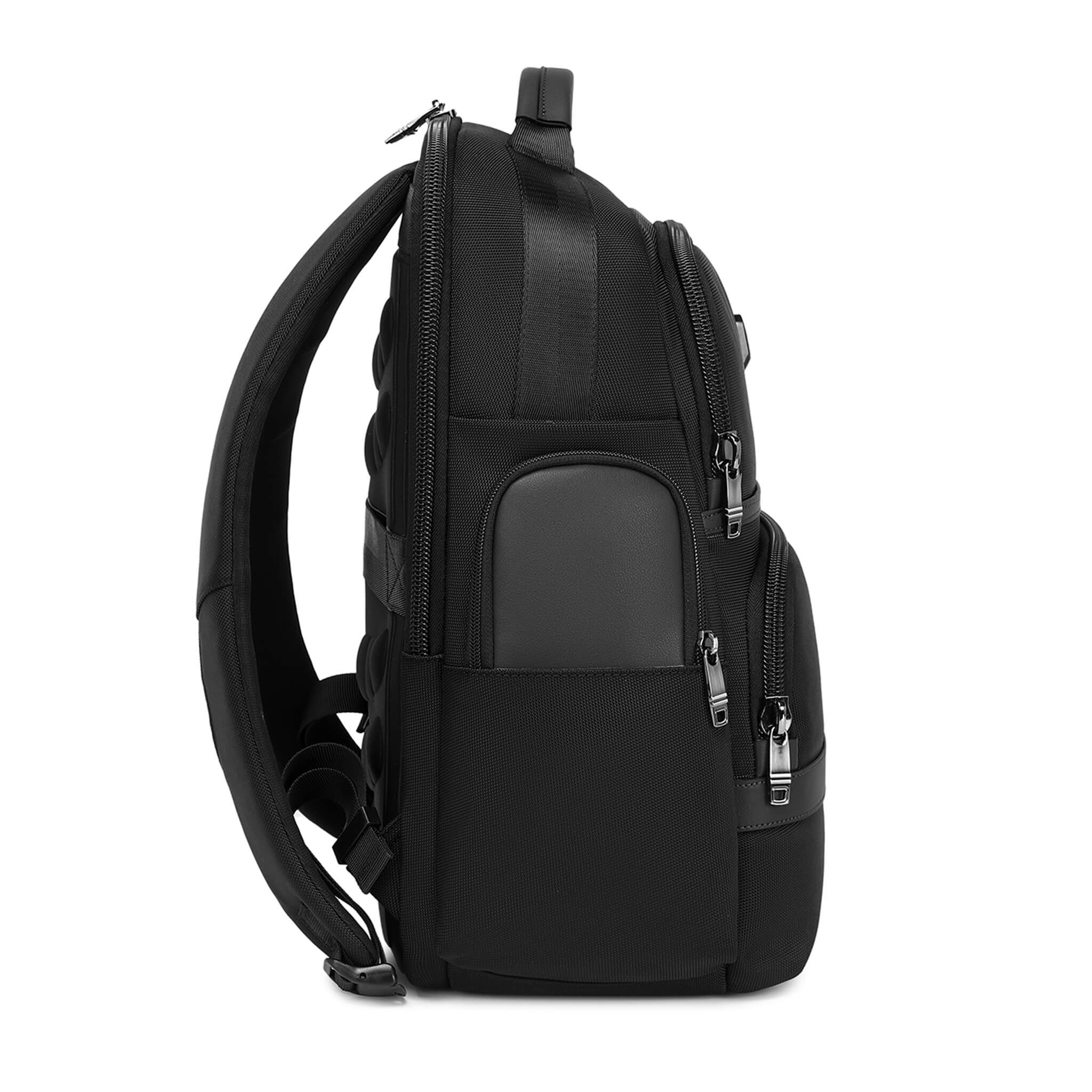 TPB006 Troop London Urban Laptop Backpack - Waterproof 15.6 Inch Business Backpack for Men & Women, Durable College School Backpack with USB Charging Port - Perfect for Work, Travel & Daily Commute