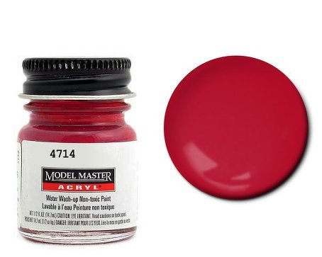 Insignia Red Testors Acrylic Paint for Plastic Models - High-Quality Fast-Drying Paint for Miniatures, Warhammer, and DIY Crafts (Perfect for Model Kits, RC Cars, and Hobby Projects)