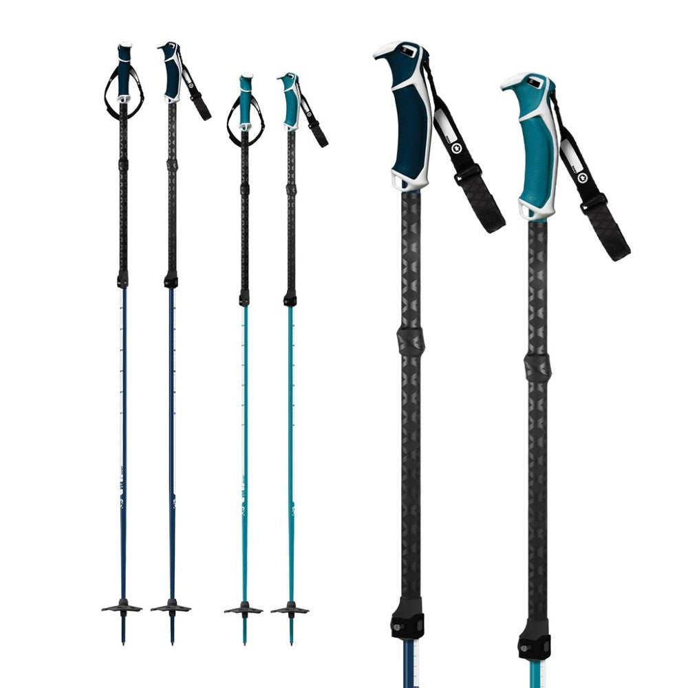 G3 VIA Aluminum Hiking Poles - Lightweight Trekking Poles for Backpacking, Camping & Mountain Climbing | Adjustable Walking Sticks for Outdoor Adventures