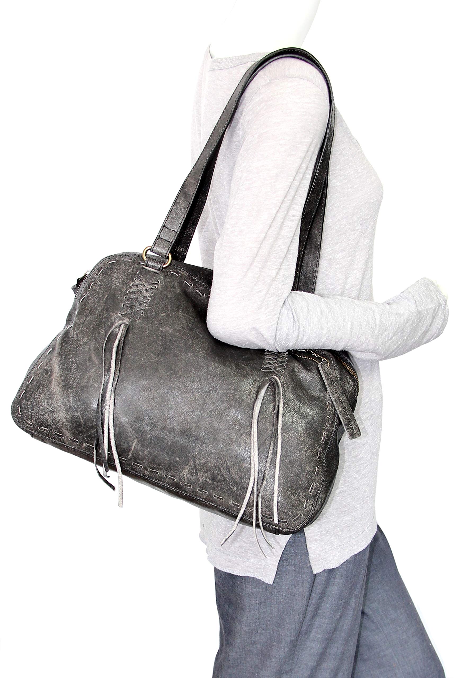 Yara Genuine Leather Bowler Bag for Women - Stylish & Durable Handbag for Work, Travel & Everyday Use