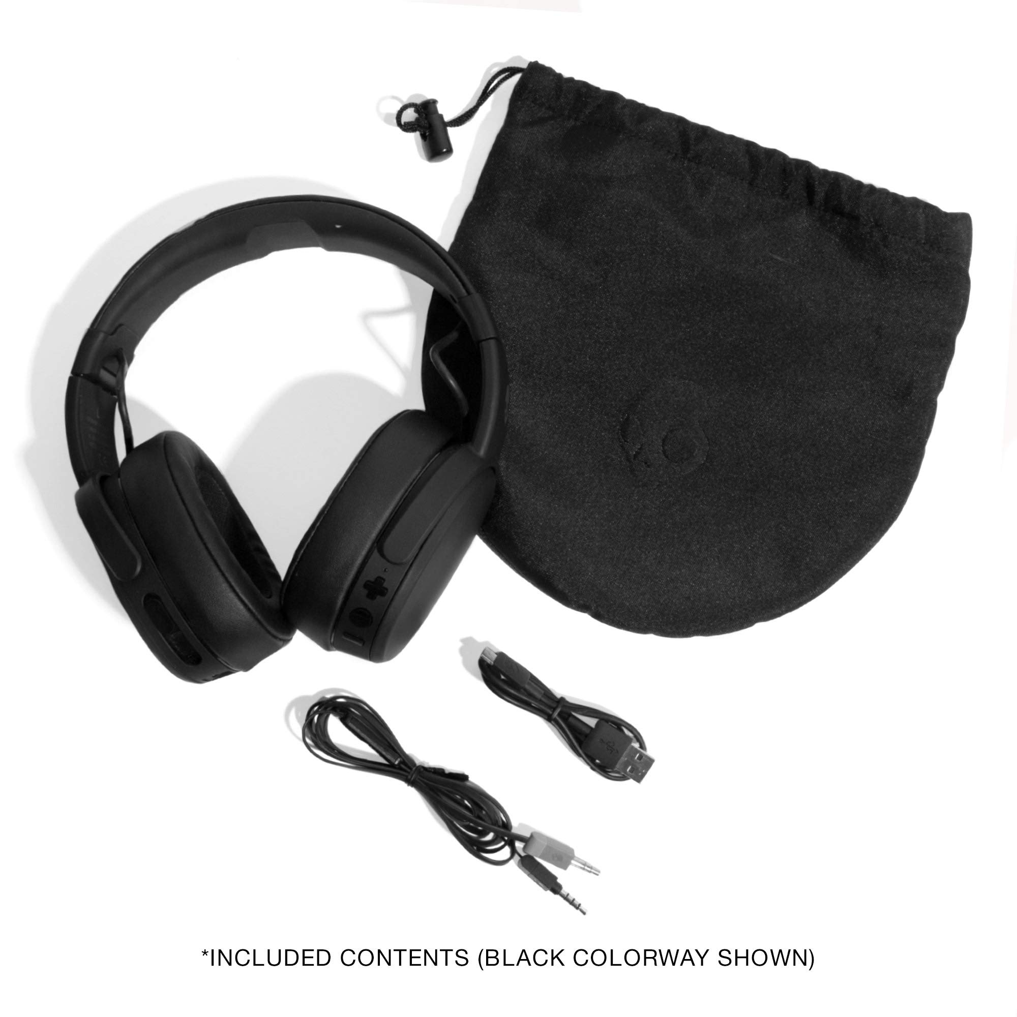 Skullcandy Crusher Wireless Over-Ear Headphones with Powerful Sensory Bass, 40-Hour Battery Life, Built-in Mic - Compatible with iPhone, Android & Bluetooth Devices (Black) - Perfect for Gaming, Music & Travel