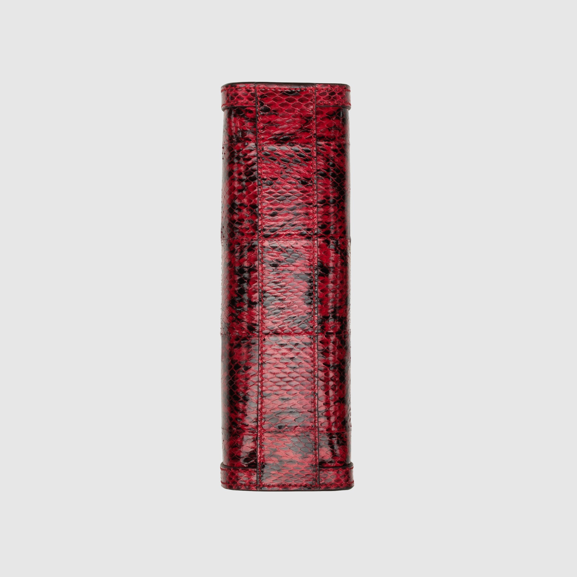 Gucci Ophidia Small Snakeskin Shoulder Bag in Hibiscus Red | Luxury Designer Crossbody Purse for Women | Perfect for Date Night, Parties & Everyday Use