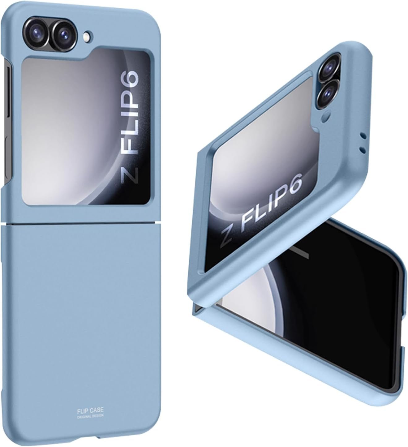 Samsung Galaxy Z Flip 6 Case 2024 - Ultra Thin Matte PC Cover with Anti-Scratch & Anti-Fingerprint Protection | Lightweight Slim Fit Full Coverage Protective Case for Samsung Z Flip 6 (Blue) - Perfect for Everyday Use, Work & Travel