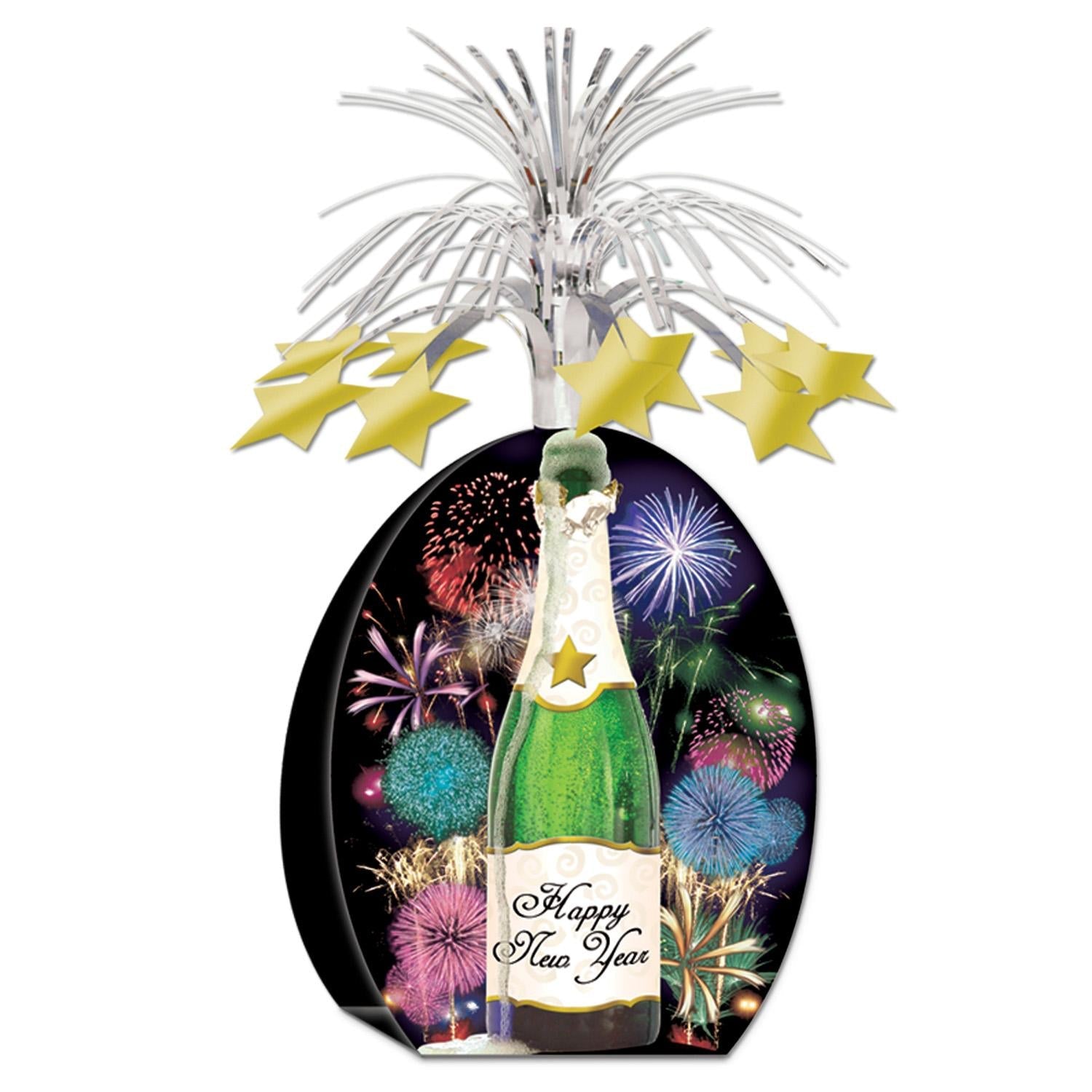 12 Pack Beistle Happy New Year Centerpiece Decorations - Party Table Decor for New Year's Eve, Christmas, and Holiday Celebrations