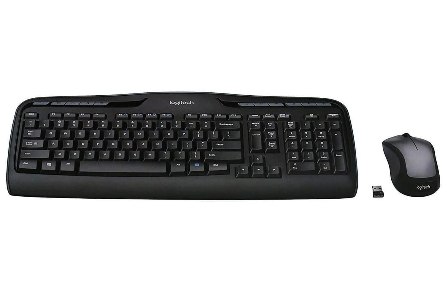 Logitech MK335 Wireless Keyboard and Mouse Combo - Full-Size Layout, Quiet Keys, 3-Year Battery Life (Renewed) | Perfect for Home Office, Gaming & Remote Work