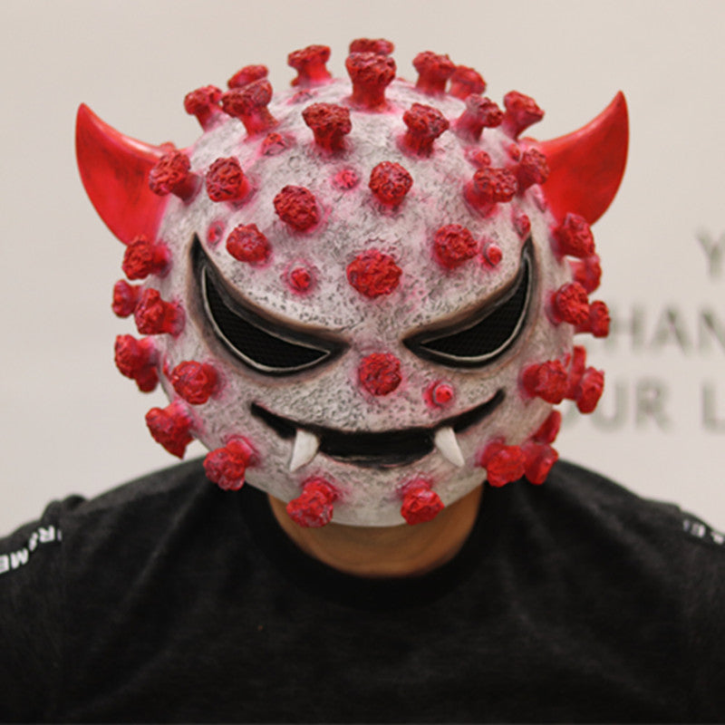 Scary Halloween Virus Mask for Adults - Horror Face Covering for Cosplay & Costume Parties - Perfect for Spooky Events & Trick or Treating