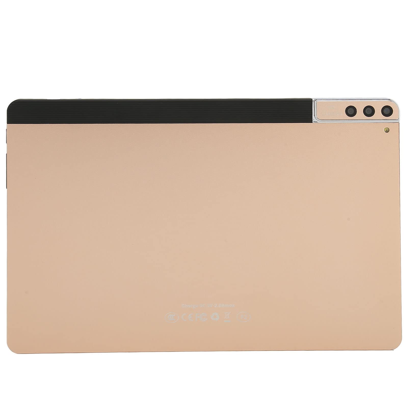 AMONIDA 10 Inch Tablet, Android 11.0 Gold Phone Tablet with 100-240V EU Plug for Study & Online Learning - Perfect for Students, Remote Work & Entertainment
