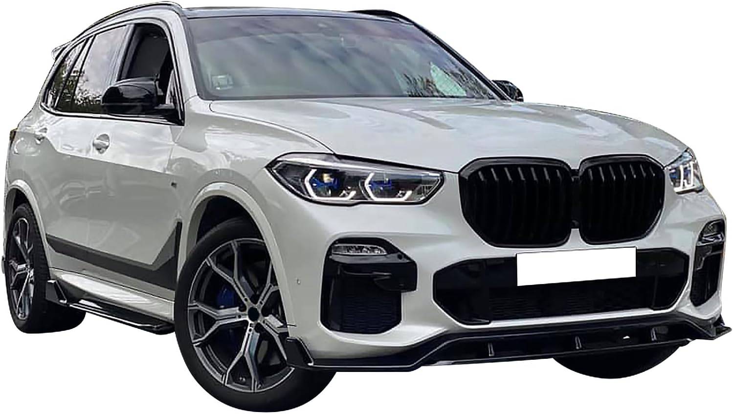 2019-2023 BMW G05 X5 M Sport Front Bumper Lip - Gloss Black ABS Spoiler for Enhanced Aerodynamics & Sporty Look | Perfect for Car Enthusiasts & Street Racing