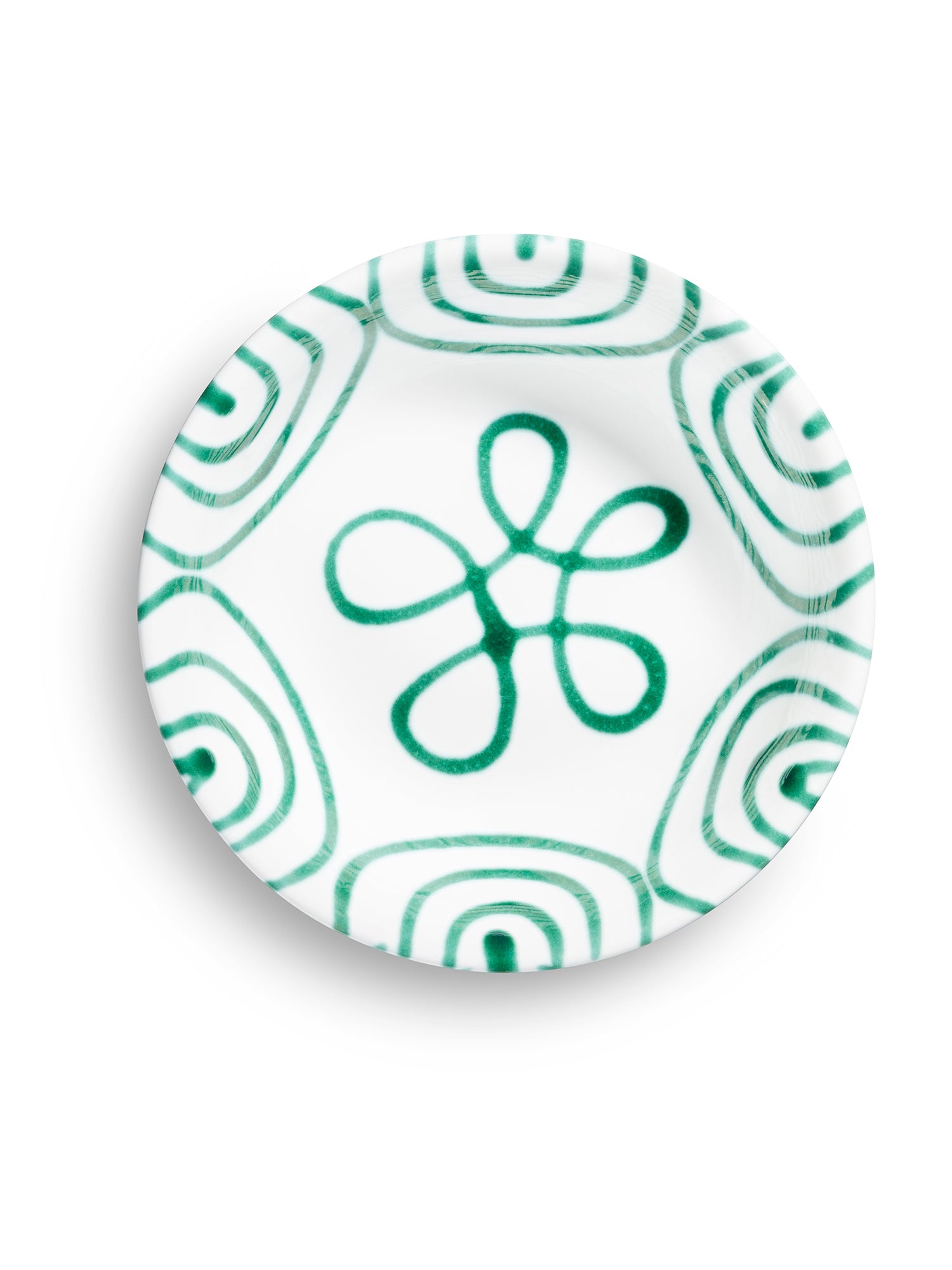 Eco-Friendly Green Swirl Ceramic Cereal Bowl - Perfect for Breakfast, Snacks & Desserts | Durable & Stylish Kitchenware for Home & Office Use