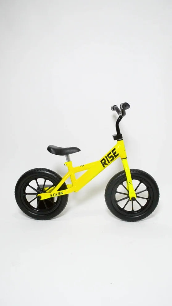 12 Inch Kids Bike with Training Wheels - Rise Power Yellow Bicycle for Toddlers - Perfect for Outdoor Play, Backyard Riding & Learning to Cycle