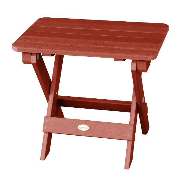 Portable Outdoor Folding Adirondack Side Table - Lightweight Patio Furniture for Camping, Beach, Garden & Poolside Use