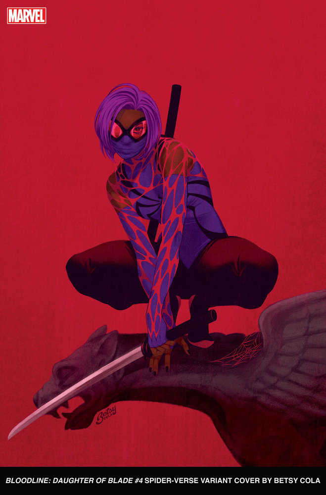 Bloodline: Daughter of Blade 4 - Betsy Cola Spider-Verse Variant Action Figure | Marvel Comics Collectible | Perfect for Display & Cosplay