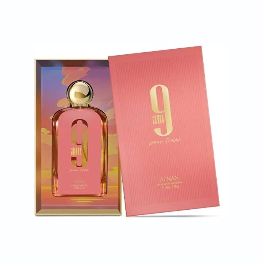 9 AM EDP Pour Femme 100ml - Women's Floral Fruity Perfume for Daytime Wear, Office & Casual Occasions