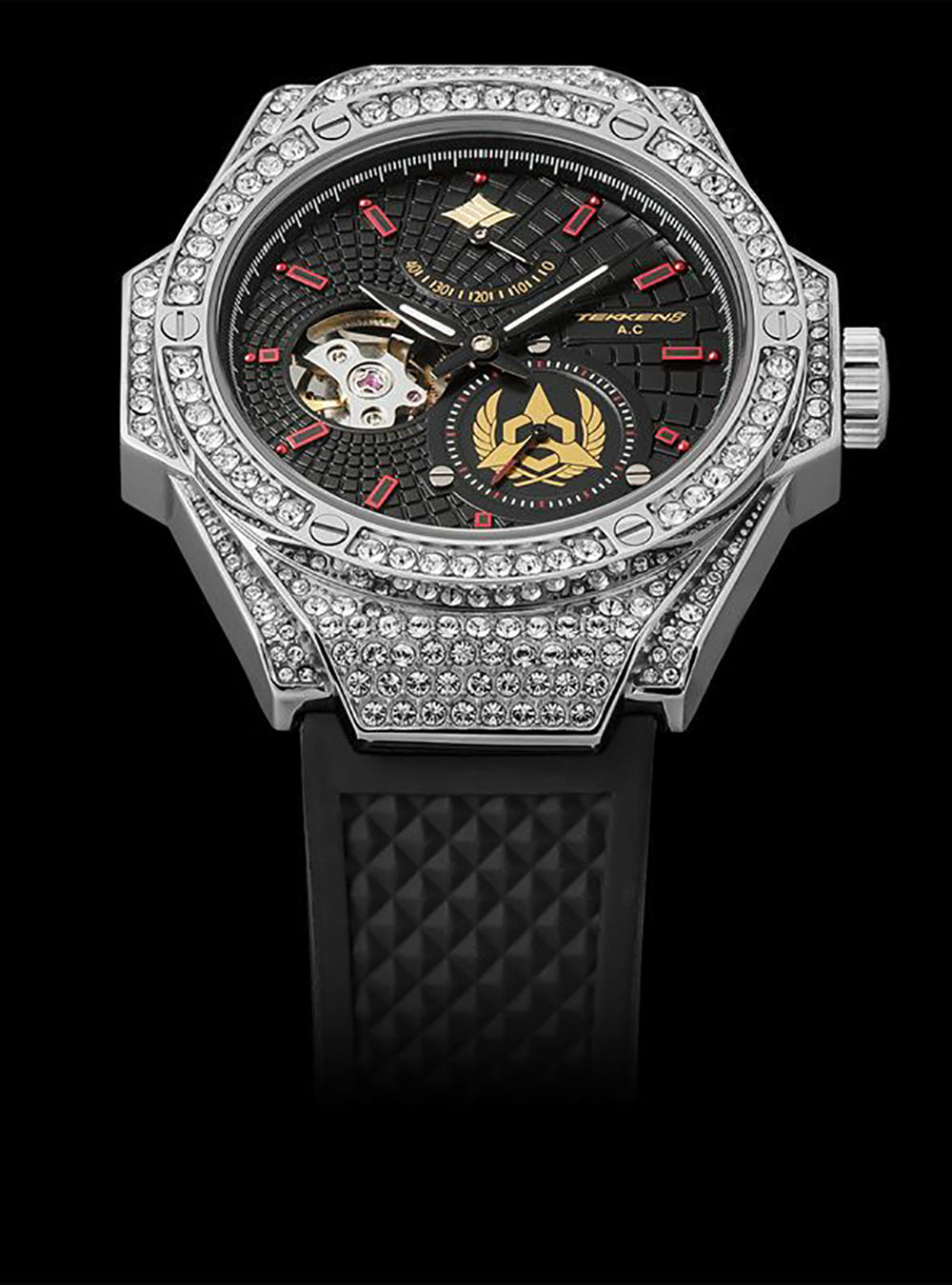 TEKKEN x ANGEL CLOVER Collaboration Watch - Heihachi Mishima Limited Edition TE44SSZ HE - Japan Movement - Perfect for Gaming Fans & Collectors - Ideal for Cosplay, Gift Giving & Anime Conventions