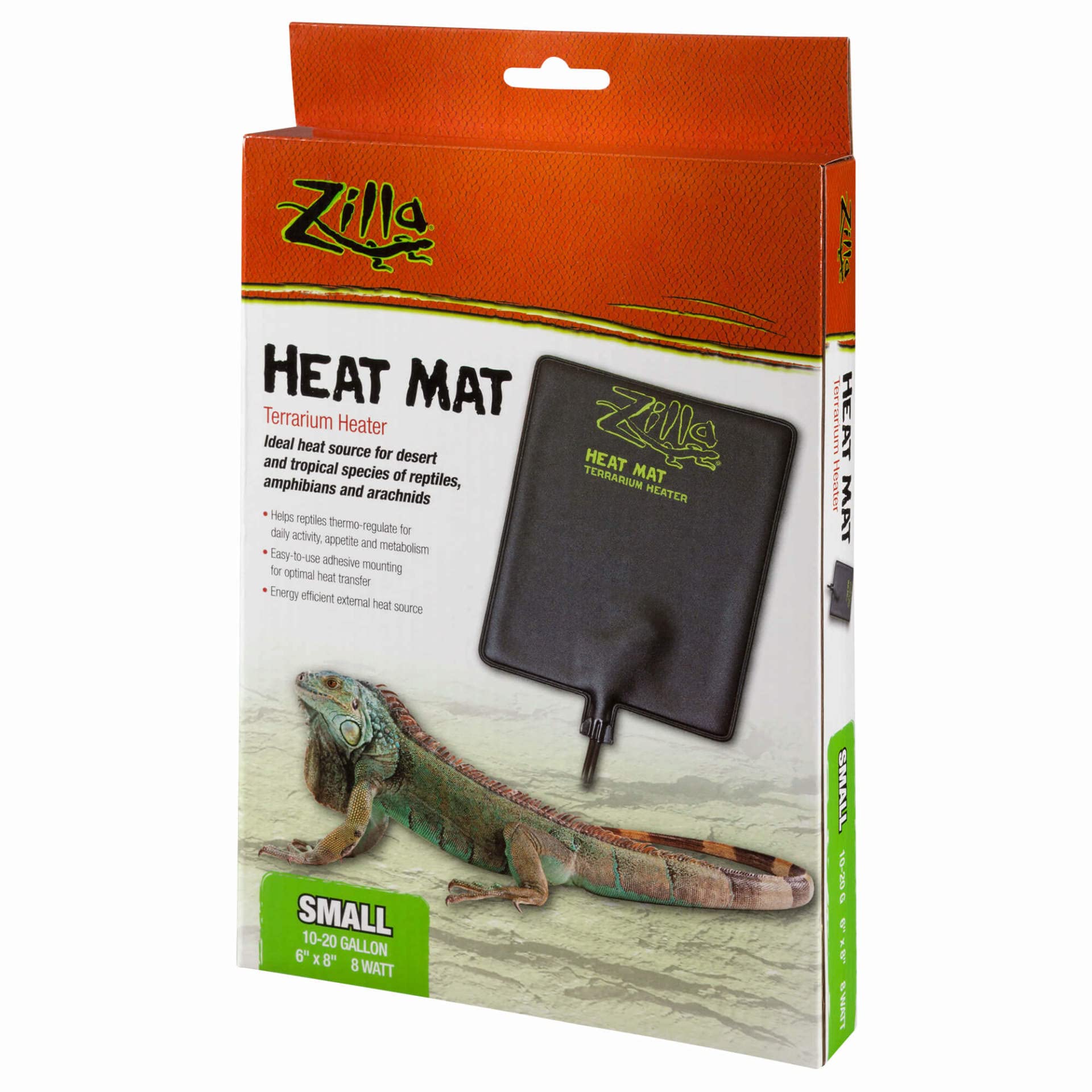 Small Reptile Heat Mat for Terrariums - Waterproof & Energy Efficient Heating Pad for Lizards, Snakes & Amphibians - Perfect for Glass Tanks & Plastic Enclosures