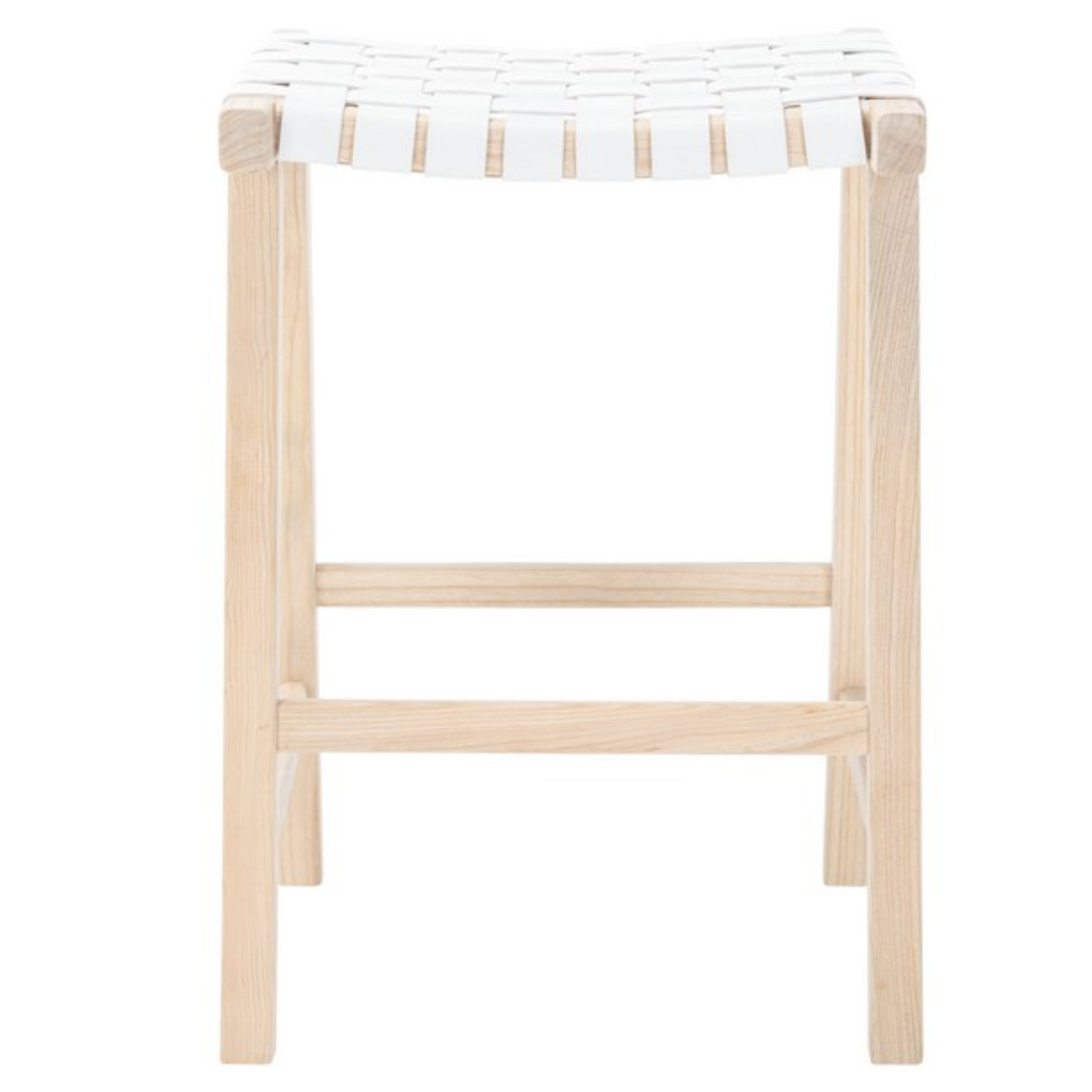 Modern Rectangle Counter Stool - Comfortable Bar Stools for Kitchen Island & Breakfast Nook - Adjustable Height Dining Stool for Home & Restaurant Use