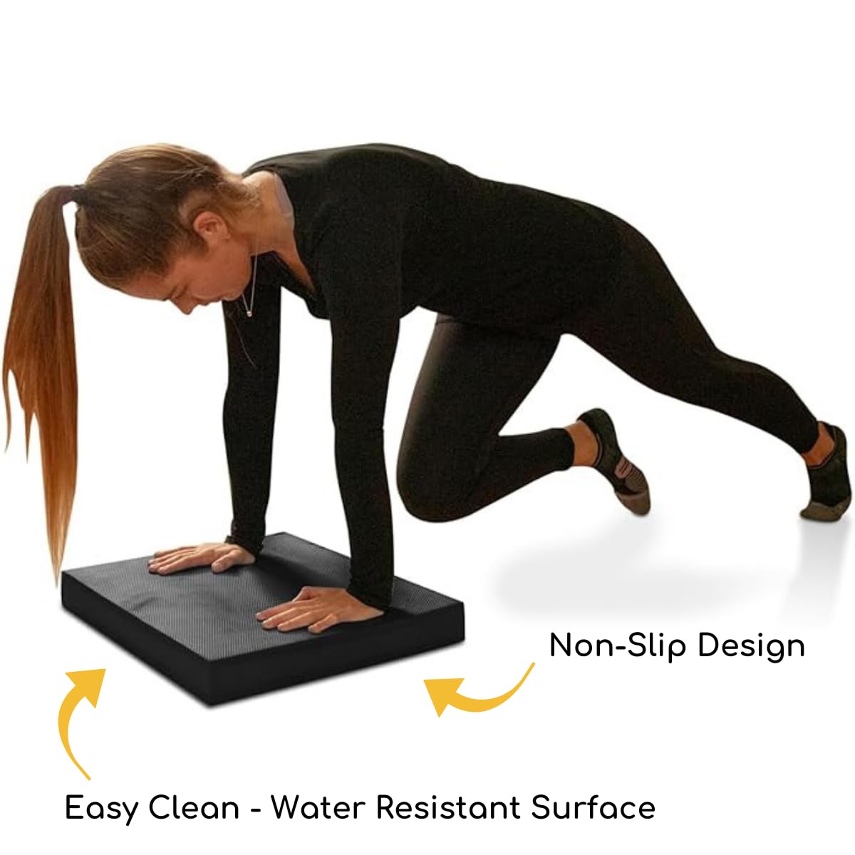 Premium XL Balance Pad for Yoga & Fitness Training - Non-Slip Foam Cushion for Men & Women - Improve Stability, Core Strength & Rehabilitation - Perfect for Home Gym, Pilates & Physical Therapy
