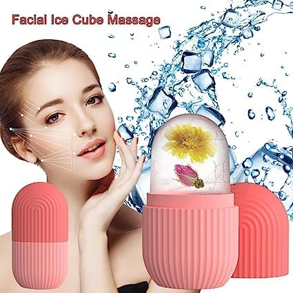 **Ice Roller for Face & Body - Cooling Massager for Puffy Eyes, Neck & Skin Tightening - Portable, Unbreakable & Reusable for Glowing Skin - Perfect for Home, Travel & Post-Workout Recovery**