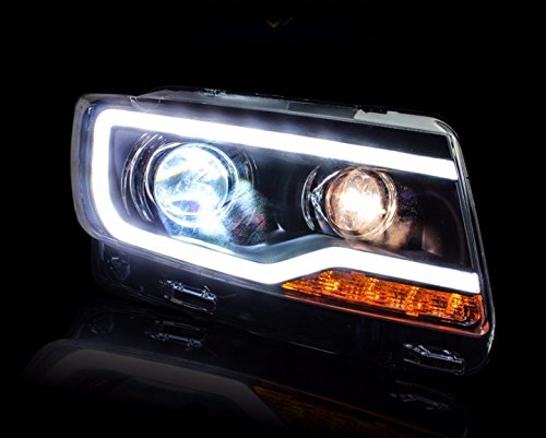2011-2015 JEEP Compass LED Headlight Kit - Bi-Xenon HID 8000K White Headlamp with DRL Daytime Running Lights (55W) - Upgrade for Better Visibility & Style | Perfect for Night Driving & Off-Road Adventures