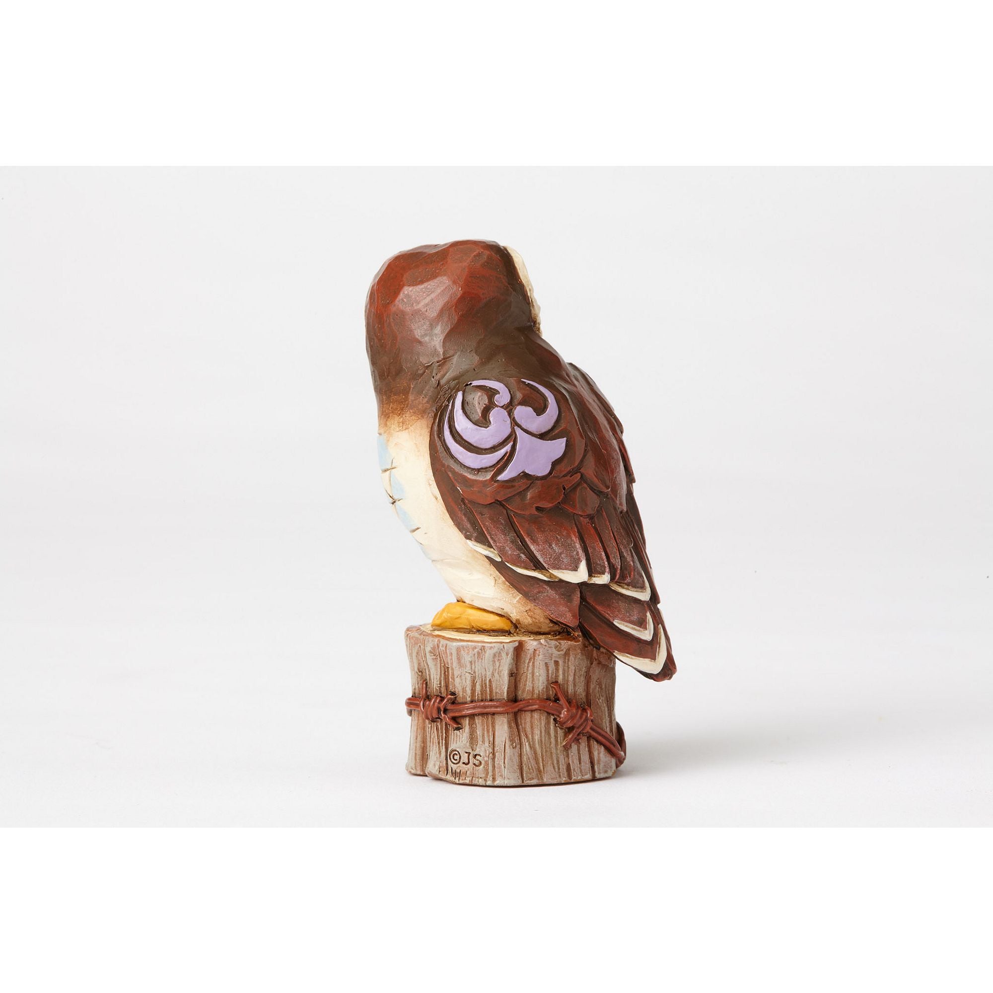Mini Owl on Tree Stump - Handmade Wooden Owl Figurine for Home Decor, Gift & Collectible - Perfect for Bookshelf, Desk & Nursery Decor