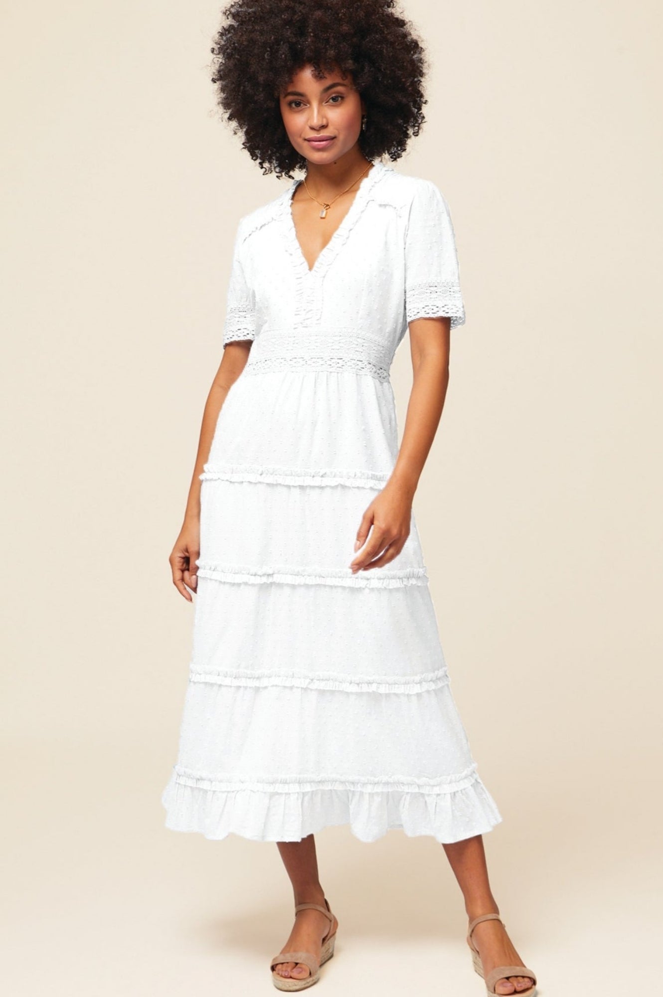 Elegant White Viola Dress for Women - Perfect for Weddings, Parties & Special Occasions