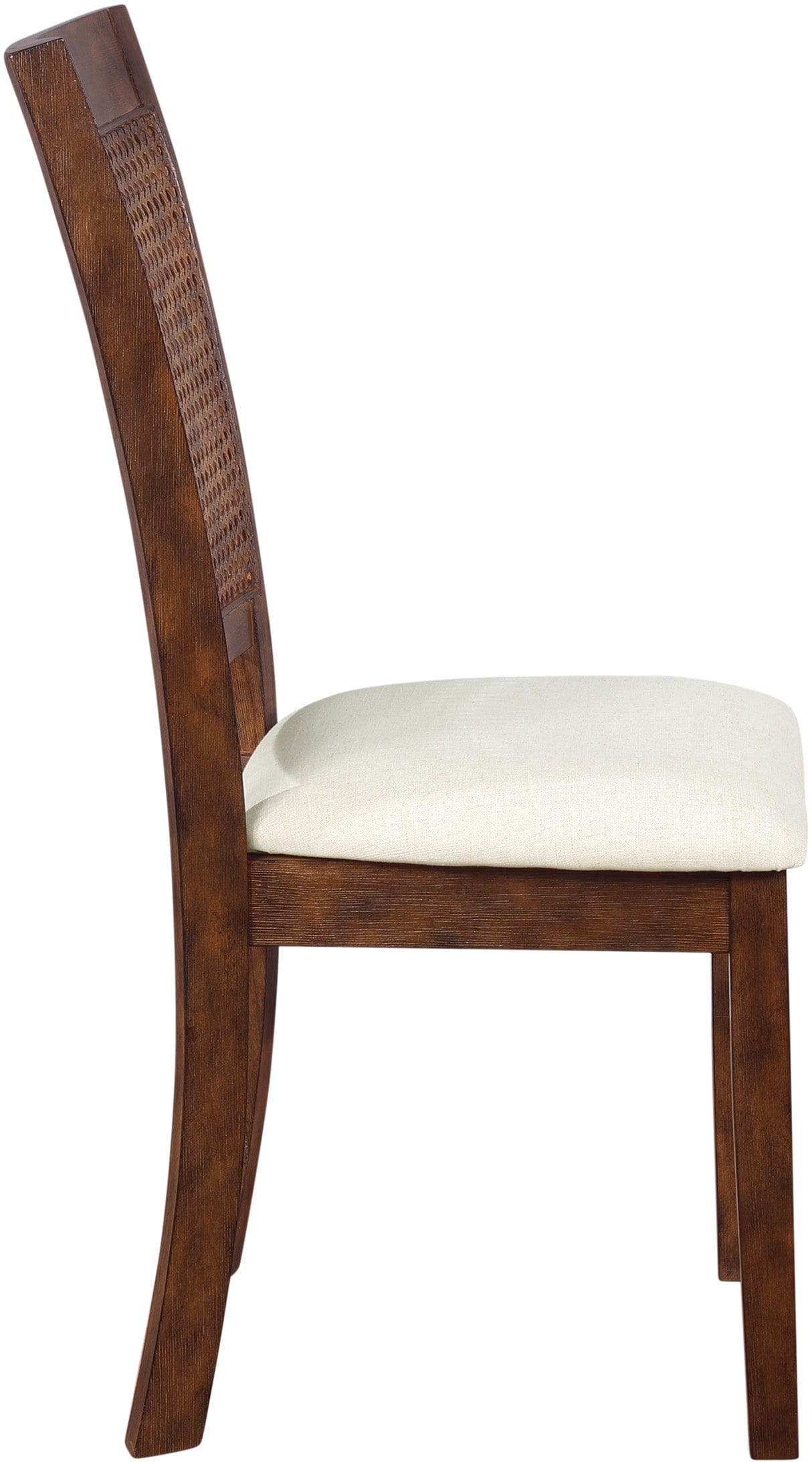 Office Star Walden Cane Back Dining Chairs - Set of 2, Natural Rattan Weave, Comfortable Upholstered Seat - Perfect for Dining Room, Kitchen, or Home Office