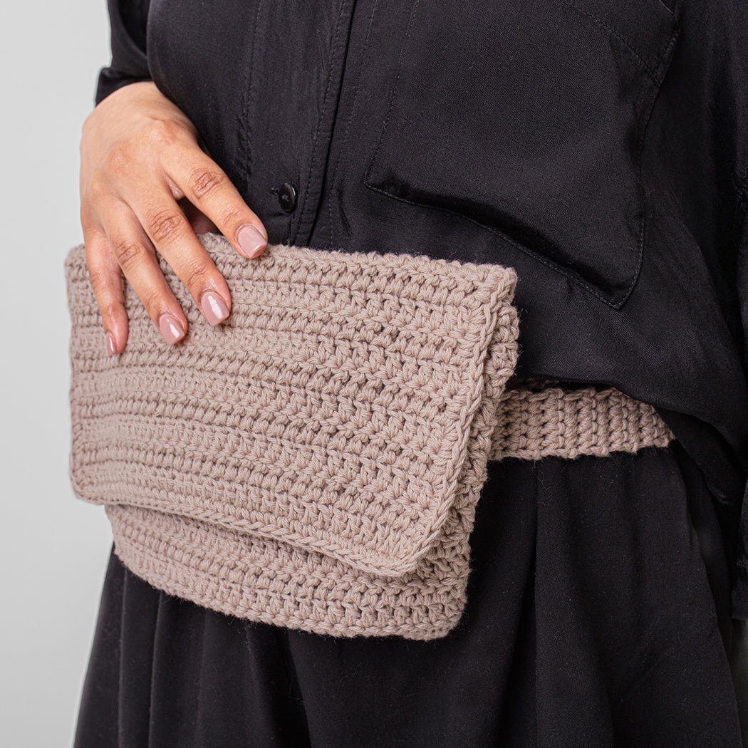 Crochet Belt Bag DIY Kit - Handmade Waist Pack Craft Set for Women & Teens - Perfect for Festivals, Travel, and Everyday Use