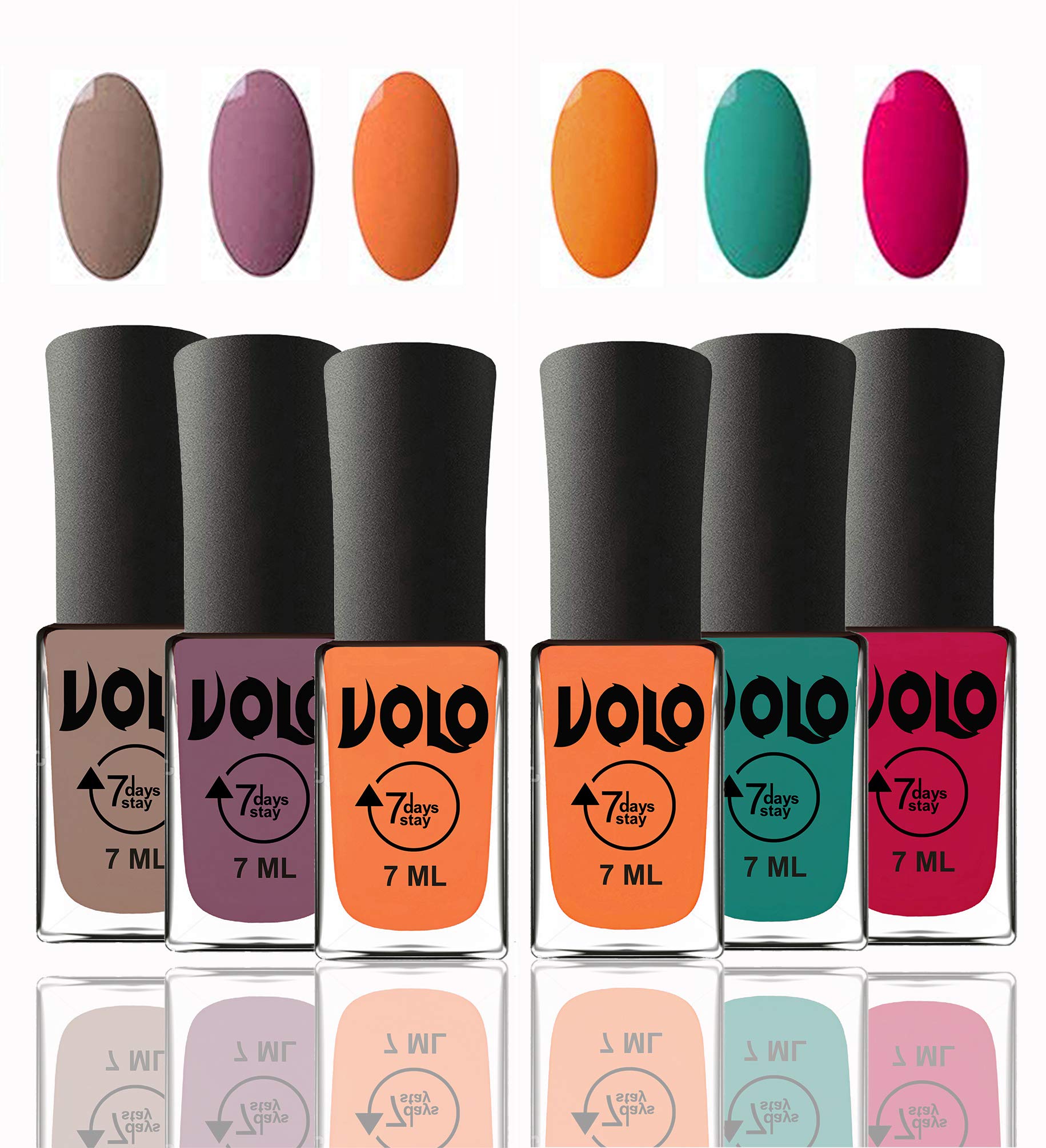 Volo 12-Piece Long Lasting Nail Polish Set - Vibrant & Modern Colors for Manicures & Pedicures | Perfect for Parties, Weddings & Everyday Wear