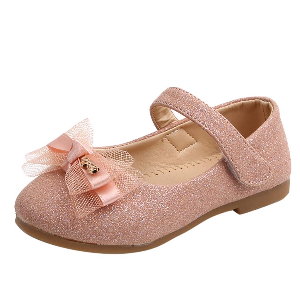 Baby Girls' Princess Leather Shoes with Lace & Bling for Toddlers | Party & Dress-Up