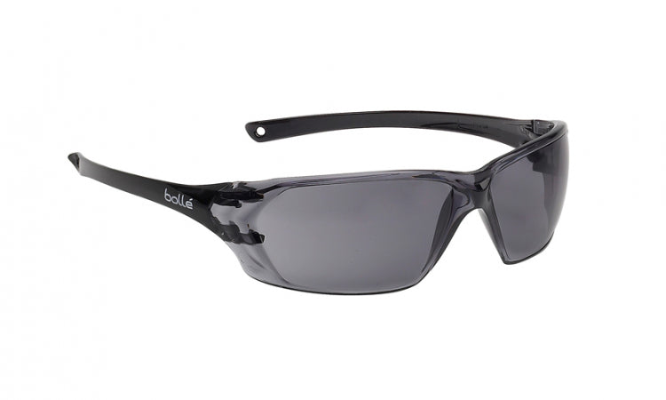 Bolle Safety Glasses with Prism Smoke Lens - ANSI Z87.1 Certified Protective Eyewear for Construction, Woodworking & DIY Projects